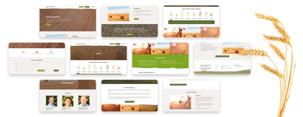 Halmselskabet webdesign