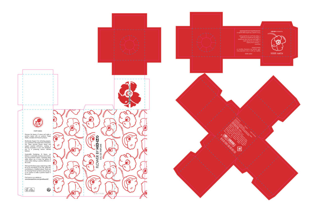 Skoleopgave Kenzo emballage design